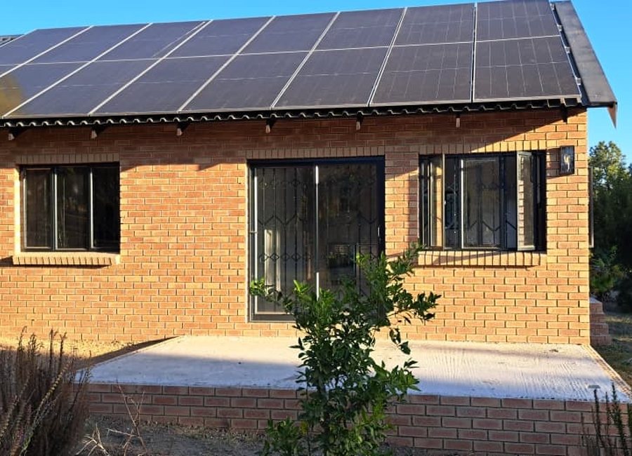 Solar panels installed on a house roof